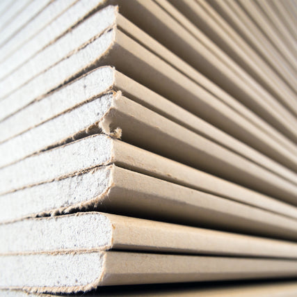 Building MaterialsStacked drywall.