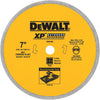 DeWalt Extended Performance 7 In. Continuous Rim Dry/Wet Cut Tile Diamond Blade