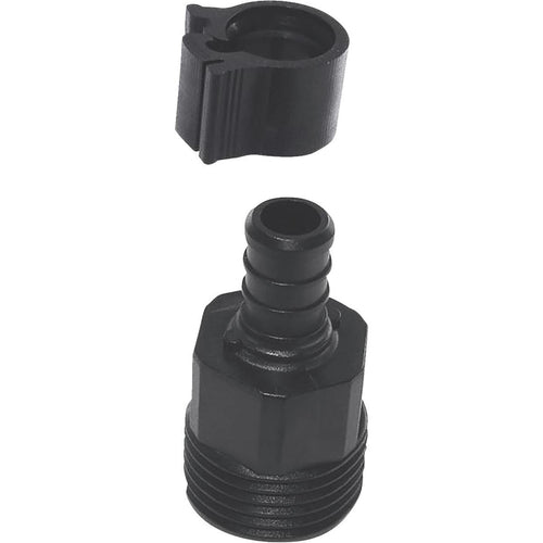 Flair-It 1/2 In. x 3/4 In. Poly Alloy PEXLock X Male Garden Hose Adapter