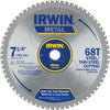 Irwin Metal 7-1/4 In. 68-Tooth Steel Cutting Circular Saw Blade