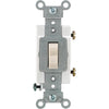 Leviton Commercial Grade 15 Amp Toggle Single Pole Switch, Light Almond