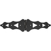 National 10 In. Black Ornamental Strap Hinge