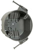 NONMETAL CEILING CABLE BOX 4IN RD2 3/8 IN