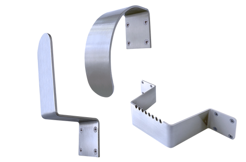 Tell Manufacturing 2 in. Stainless Steel Door Pull Satin Silver