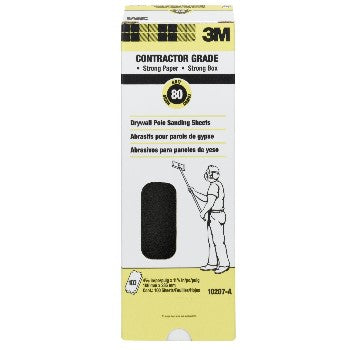 3M 051144102075 Drywall Sanding Sheets, 80 Grit