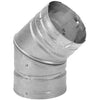 DuraVent 3PVL-E45 Pellet Vent Pipe - 45 Degree Elbow