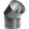 DuraVent 8645 45 Degree Double Wall Elbow, Black ~ 6