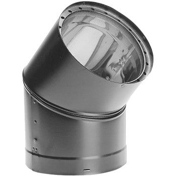 DuraVent 8645 45 Degree Double Wall Elbow, Black ~ 6
