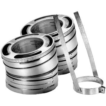 DuraVent 9064KIT DuraPlus 15 Degree Elbow Kit, Galvanized Finish ~ For 6