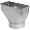 Gray Metal Prods 10X3X6-110R Straight Register Boot, Galvanized ~ 10