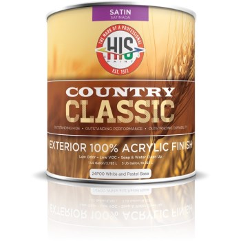 H-I-S Paint Company 21D00-1 1g Fl Ext Deep Base