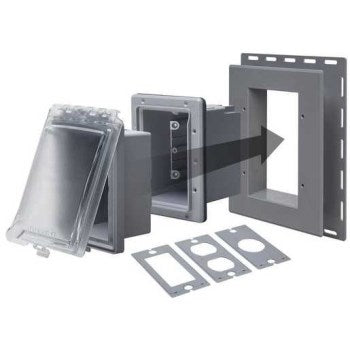 Hubbell Electrical MR420CG 1g Gray Wp Cover