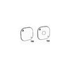 Hubbell/Raco 724 Flat Octagon Box Cover, 4 inch