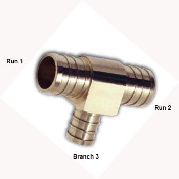 John Frey Co LF6246012121226 3/4 Pex 10/Pack Tee