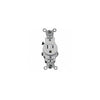 Leviton S12-05015-KWS Wh Sgl Grd Outlt