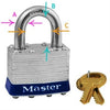 MasterLock 1KALF 2438 Laminated Steel Pin Tumbler Padlock ~ K#2438