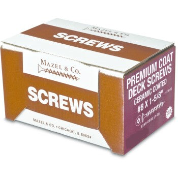 Mazel 216050158 #8x1-5/8 Pc Bulk Star Dr Screw
