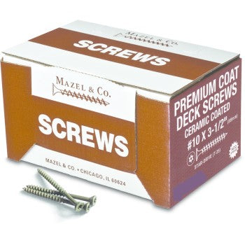 Mazel 216050312 Star Drive Ceramic-Coated Screws, #10 x 3 1/2