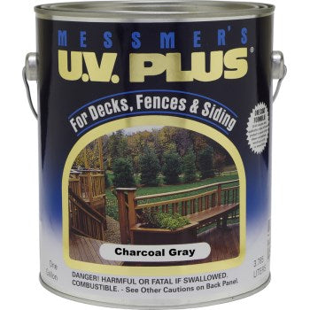 Messmer's CMS-607-1 Uv Plus Natural Stain, Charcoal ~ Gal