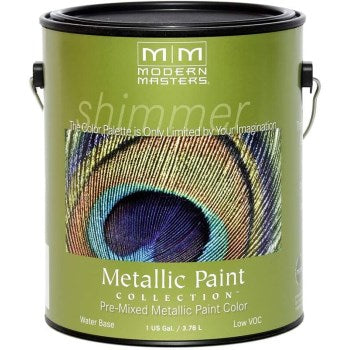 Modern Masters ME708-GAL Metallic Paint, Nickel ~ Gallon