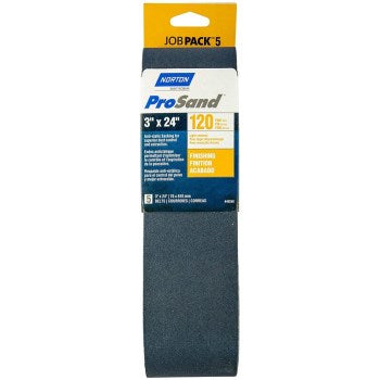 Norton 07660749263 49263 5pk 3x21 100g Sand Belt