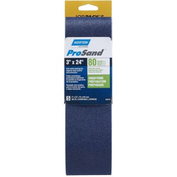 Norton 07660749270 49270 5pk 3x24 80g Sand Belt