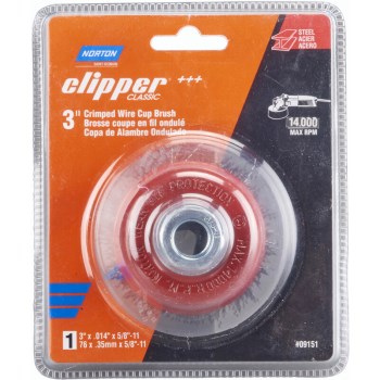 Norton 70184609151 09151 3 Crimp Wire Cup Brush