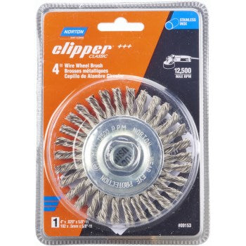 Norton 70184609153 09153 4 Knotted Wire Wheel