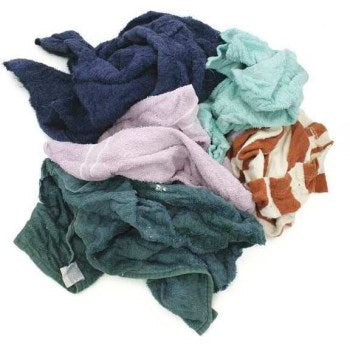 Reclaimed Textiles Co 103-01-10-08.00 8# Poly Bag Color Terry Wiper
