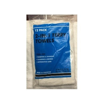 Reclaimed Textiles Co 500-12 12pk 2-N-1 Terry Towel