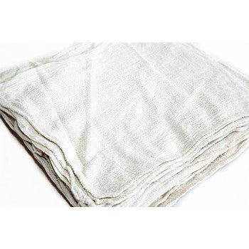 Reclaimed Textiles Co 500-6PK White Shop & Paint Towels, White ~ 13