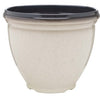 Southern Patio HDR-054733 Heritage series Resiin Planter, Ivory ~ Approx 12