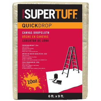 Trimaco 51129 Drop Cloth, Canvas ~ 6 ft. x 9 ft.