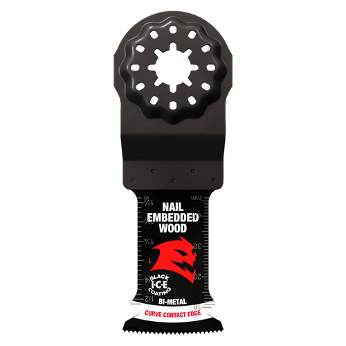 Diablo Starlock Bi-Metal Oscillating Blades for Nail-Embedded Wood
