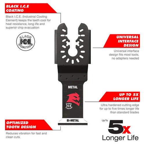 Diablo Demo Demon™ Universal Fit Bi-Metal Oscillating Blade for General Purpose Cuts
