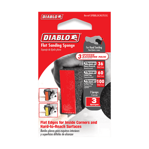 Diablo Assorted Flat Edge Sanding Sponges
