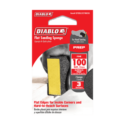 Diablo 100-Grit Flat Edge Sanding Sponges
