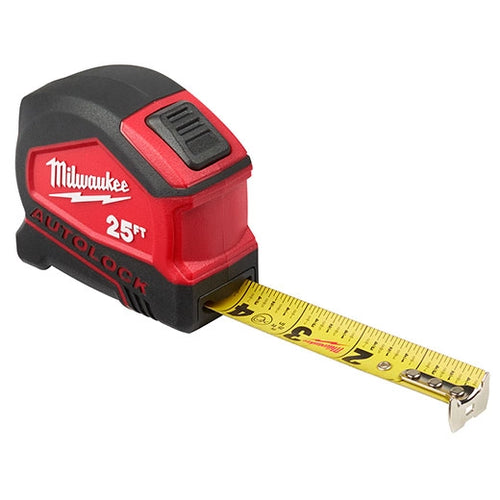 Milwaukee 25ft Compact Auto-Lock Tape Measure