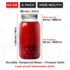 ForJars Premium Mason Jars Wide Mouth Glass Canning Jars