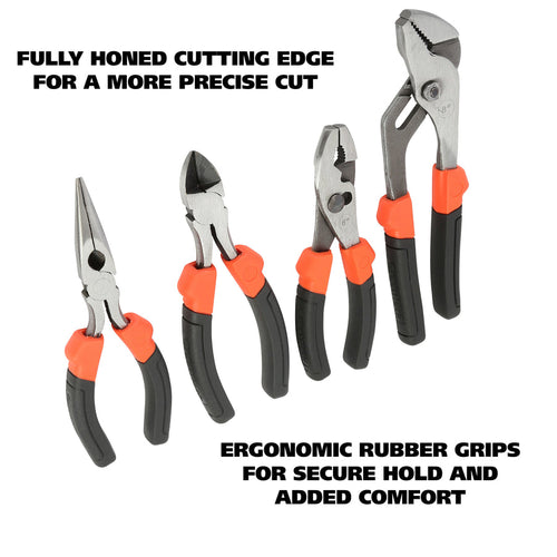 GreatNeck 92048 Pliers Set (4 Piece)