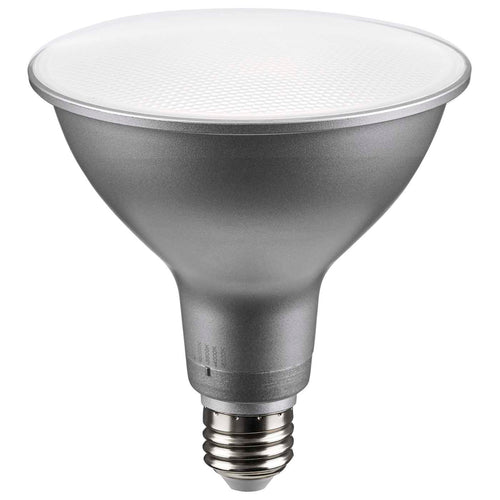 Satco S11591 15.5 Watt PAR38 LED Medium Base Silver Finish CCT Selectable 120 Volt