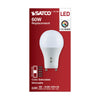 Satco S11794 8.8 Watt A19 LED Bi Pin GU24 Base CCT Selectable 120 Volt White Finish