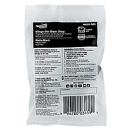 National N830-585 Hinge Pin Door Stop 4, Matte Black