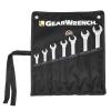 GearWrench 7 Piece 12 Point Long Pattern Combination SAE Wrench Set with Tool Roll