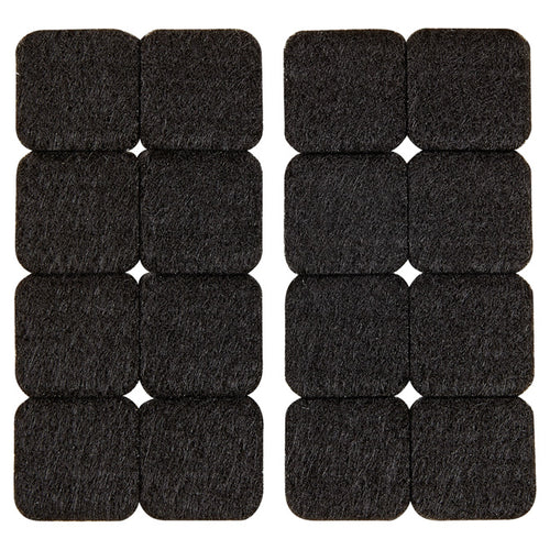 ECO FELTAC® Black Square Felt Pads