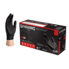 AMMEX Gloveworks Black Nitrile PF Ind SM Gloves