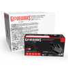 AMMEX Gloveworks Black Nitrile PF Ind SM Gloves