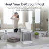 Lasko 8 Bathroom Ceramic Heater (2 heat settings, timer, ALCI safety plug, white)