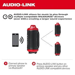Milwaukee M12™ Bluetooth® Jobsite Speaker w/ PACKOUT™ Compatibility