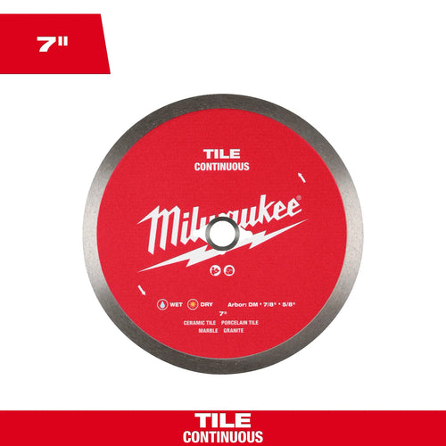 Milwaukee 7 Continuous Tile Diamond Blade